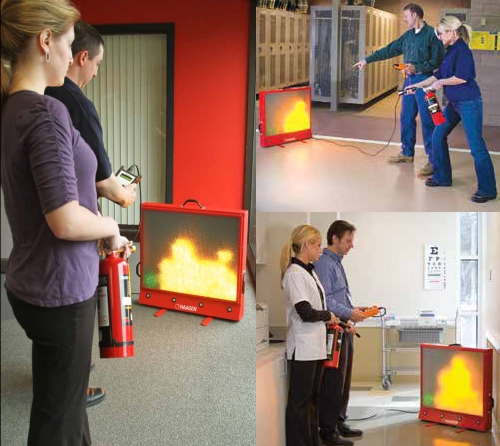 Laser Fire Extinguisher Training System