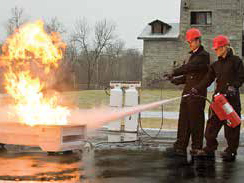 Hose Line And Fire Extinguisher Training System